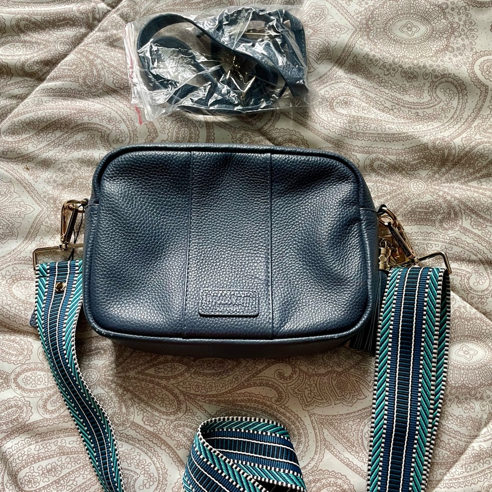 Pom Pom London City Leather Crossbody